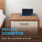 Casa si Gradina - Electrice - Prize - Priza incorporabila in blat, ATOMKIT, 3 prize standard, USB-C si USB-A, incarcare rapida 18W, Capac protectie, Negru - Infinity.ro