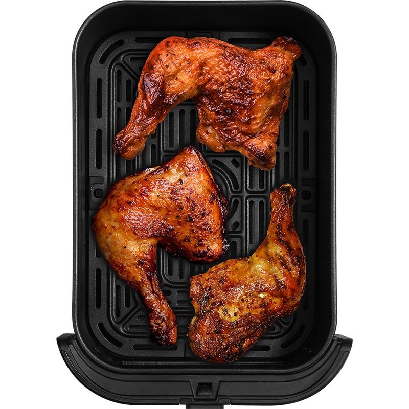 Electronice si Electrocasnice - Electrocasnice bucatarie - Aparate de gatit & desert - Friteuze - Friteuza cu aer cald AF 8020 Ai Slim Fry, 1700 W, 8 litri, 100-200°C, 6 programe automate, Program AI Smart, negru - Infinity.ro