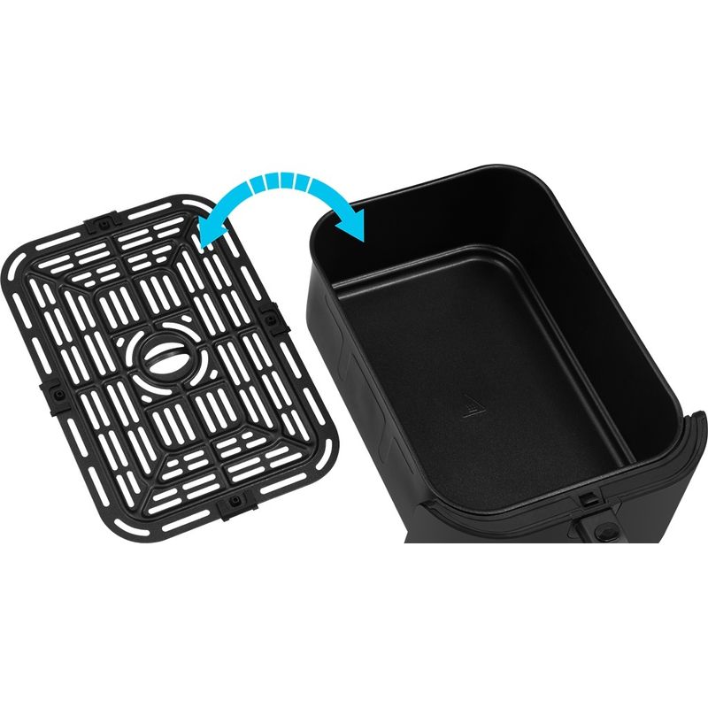 Electronice si Electrocasnice - Electrocasnice bucatarie - Aparate de gatit & desert - Friteuze - Friteuza cu aer cald AF 8020 Ai Slim Fry, 1700 W, 8 litri, 100-200°C, 6 programe automate, Program AI Smart, negru - Infinity.ro