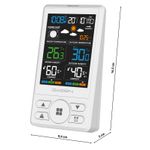 Casa si Gradina - Electrice - Ceasuri si statii meteo - Statie meteo cu prognoza animata GoGEN ME 1250W, LCD color, senzor extern fara fir, alb - Infinity.ro