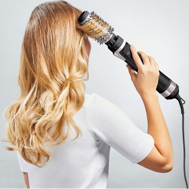 Ingrijire personala si Cosmetice - Aparate & accesorii ingrijire personala - Hair styling - Perii de par electrice - Perie rotativa Rowenta Brush Activ'Dry & Style CF9550F0, 1000 W, 3 accesorii, 3 trepte de temperatura/viteza - Infinity.ro
