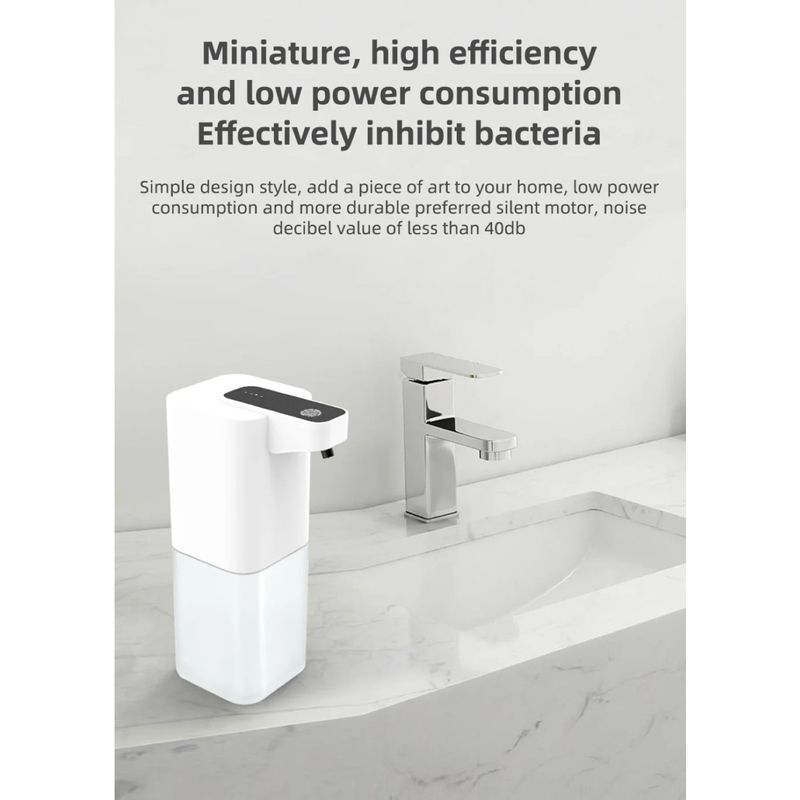 Casa si Gradina - Sanitare - Suporturi si accesorii baie - Dispensere - Dispenser automat de săpun cu infraroșu, spumă dezinfectantă pentru mâini, reîncărcabilă prin USB, dozator de săpun spumos pentru băi - Infinity.ro