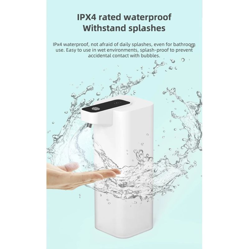 Casa si Gradina - Sanitare - Suporturi si accesorii baie - Dispensere - Dispenser automat de săpun cu infraroșu, spumă dezinfectantă pentru mâini, reîncărcabilă prin USB, dozator de săpun spumos pentru băi - Infinity.ro