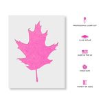 Casa si Gradina - Decoratiuni - DIY - Sabloane decorative pereti - Sablon Perete vopsire, tencuiala 0.7mm Oak Leaf Refolosibil, model MXSP7185, 200 x 200 mm - Infinity.ro