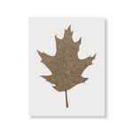 Casa si Gradina - Decoratiuni - DIY - Sabloane decorative pereti - Sablon Perete vopsire, tencuiala 0.7mm Oak Leaf Refolosibil, model MXSP7185, 200 x 200 mm - Infinity.ro
