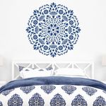 Casa si Gradina - Decoratiuni - DIY - Sabloane decorative pereti - Sablon Perete vopsire, tencuiala 0.7mm Lirio Mandala Refolosibil, model MXSP7149, 400 x 400 mm - Infinity.ro