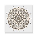 Casa si Gradina - Decoratiuni - DIY - Sabloane decorative pereti - Sablon Perete vopsire, tencuiala 0.7mm Paradise Mandala Refolosibil, model MXSP7146, 900 x 900 mm - Infinity.ro