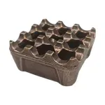 Casa si Gradina - Decoratiuni - Obiecte decorative - Scrumiere - Scrumiera metalica patrata, 7xh3.5 cm, EHA - Cupru - Infinity.ro