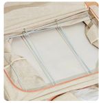 Casa si Gradina - Mobilier - Organizare si depozitare - Organizatoare pentru sertare si dulapuri - Cutie de depozitare, pliabila, cu cadru metalic si manere, din bumbac Cpacitate 66L Bej - Infinity.ro