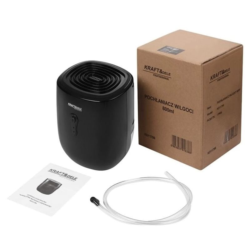 Electronice si Electrocasnice - Climatizare si sisteme de incalzire - Aparate filtrare aer - Dezumidificatoare - Dezumidificator 35W 230V 330ml/24h rezervor 800ml KD11786 - Infinity.ro