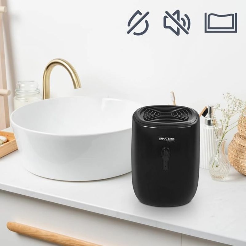 Electronice si Electrocasnice - Climatizare si sisteme de incalzire - Aparate filtrare aer - Dezumidificatoare - Dezumidificator 35W 230V 330ml/24h rezervor 800ml KD11786 - Infinity.ro