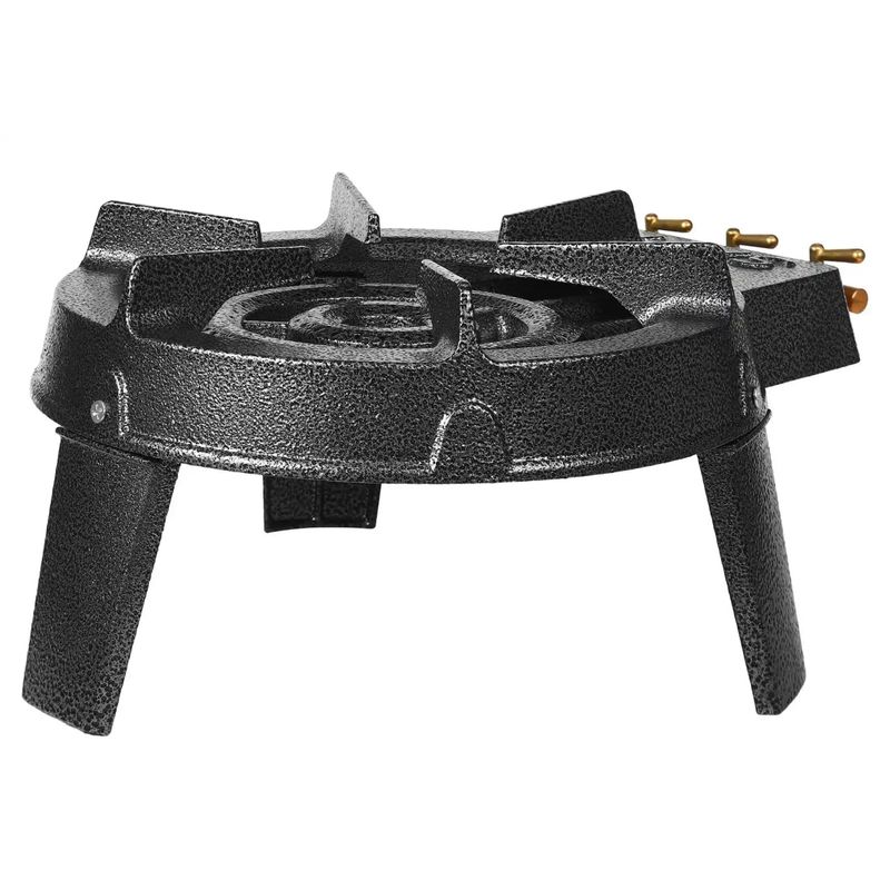 Sport si Outdoor - Camping - Bucatarie de camping - Arzatoare si accesorii - Arzator rotund exterior GPL, pirostrie din fonta, 9.8KW 3 duze MXK117851 - Infinity.ro