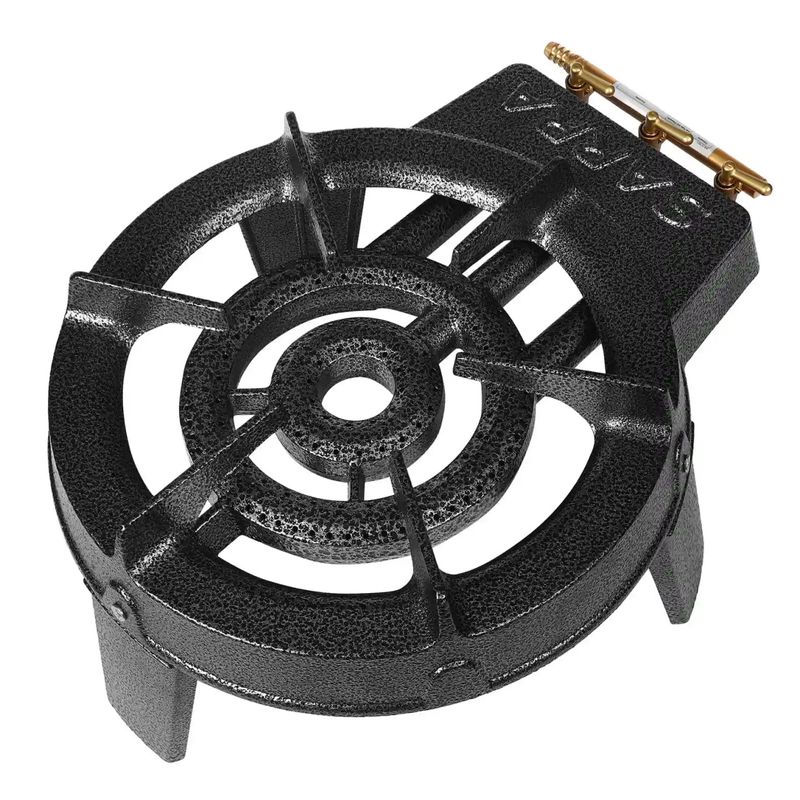 Sport si Outdoor - Camping - Bucatarie de camping - Arzatoare si accesorii - Arzator rotund exterior GPL, pirostrie din fonta, 9.8KW 3 duze MXK117851 - Infinity.ro