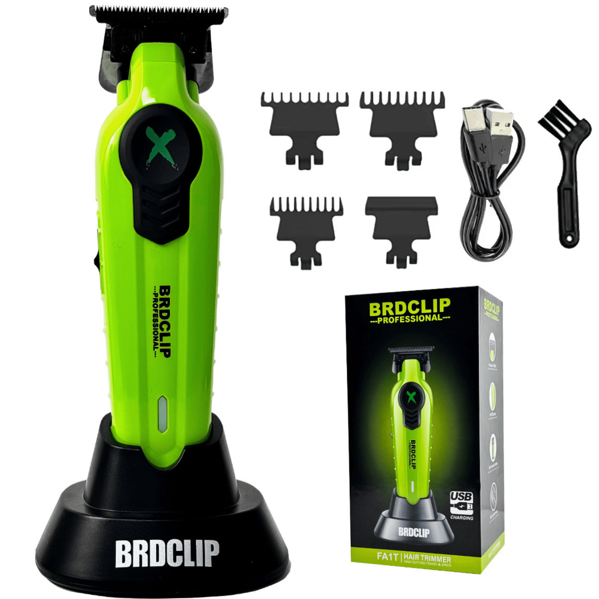 Trimmer Profesional BIRAI BRDPRO 2, Rezistenta La Apa IPX7, Motor Puternic 7700 RPM, Set Accesorii, Uz Casnic Si Salon