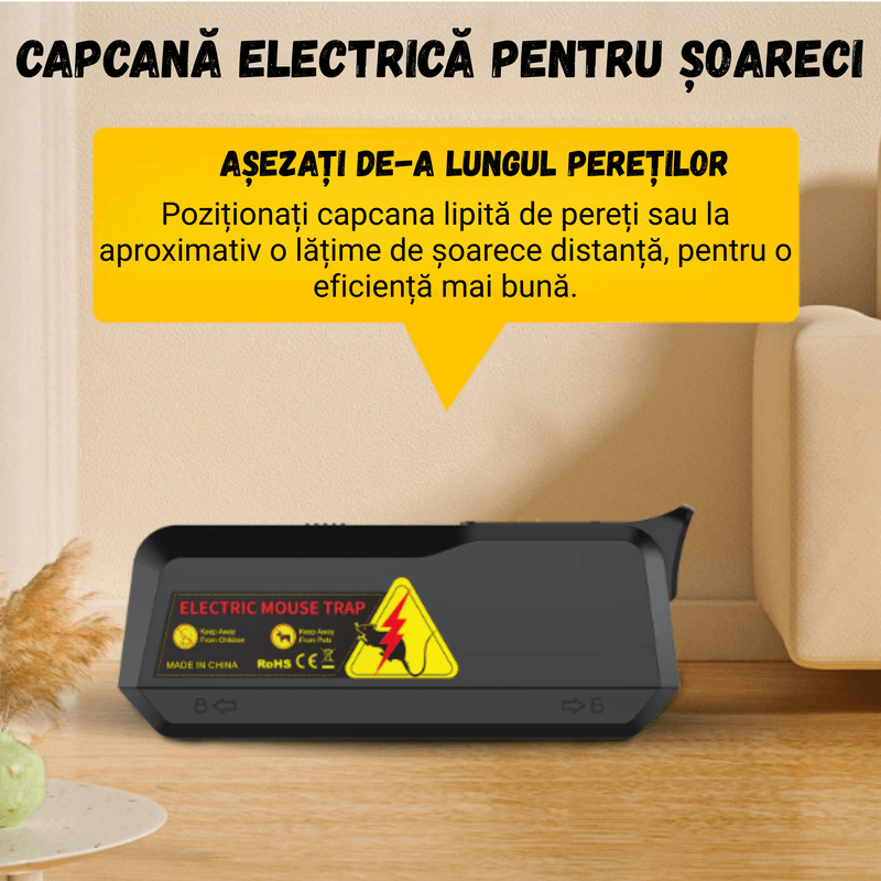 Casa si Gradina - Gradinarit si plante - Intretinere gradina - Articole daunatori gradina - Capcana electrica pentru rozatoare, BIRAI K3, reutilizabila, cu alarma sonora, 8x6x4cm, negru - Infinity.ro