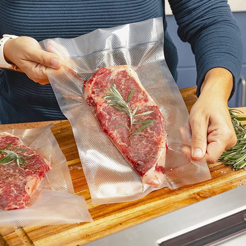 Electronice si Electrocasnice - Electrocasnice bucatarie - Mixere, tocatoare & roboti de bucatarie - Aparate de vidat - Rola Pungi de Vidat Gofrate MRG MJM, 25 x 300 cm, Pentru Aparat de Vidat - Infinity.ro