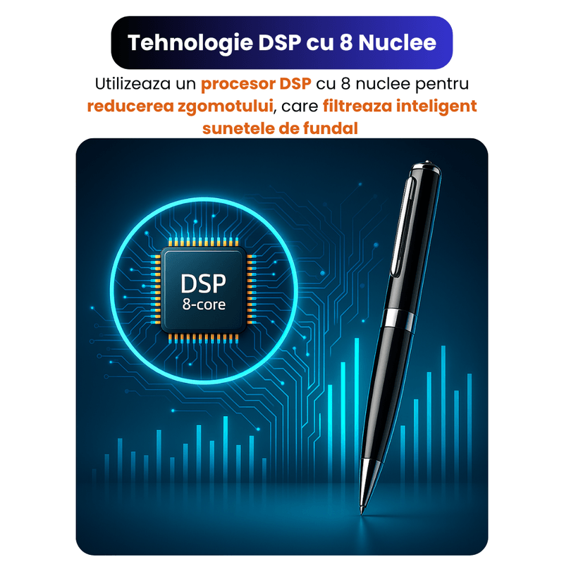 Laptop, Telefoane si Tablete - Wearables si gadgeturi - Gadgeturi - Dispozitive spionaj - Pix Spion cu Inregistrare Vocala HD, Activare Vocala, 8GB, Inregistreaza pana la 96h – ZeroSecrets - Infinity.ro