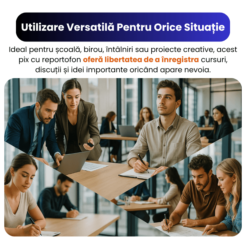 Laptop, Telefoane si Tablete - Wearables si gadgeturi - Gadgeturi - Dispozitive spionaj - Pix Spion cu Inregistrare Vocala HD, Activare Vocala, 8GB, Inregistreaza pana la 96h – ZeroSecrets - Infinity.ro