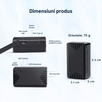 Laptop, Telefoane si Tablete - Wearables si gadgeturi - Gadgeturi - Dispozitive anti-pierdere - Mini GPS Tracker ML100G Discret, Localizare in Timp Real, Microfon Ascuns, Autonomie Ridicata – ZeroSecrets - Infinity.ro