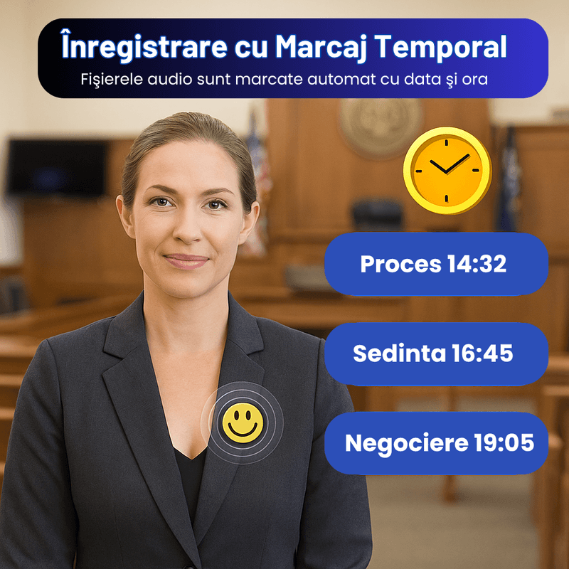 Laptop, Telefoane si Tablete - Wearables si gadgeturi - Gadgeturi - Dispozitive spionaj - Reportofon Spion ZeroSecrets 16GB tip Insigna, Activare Vocala, Inregistrare pana la 192h - Infinity.ro