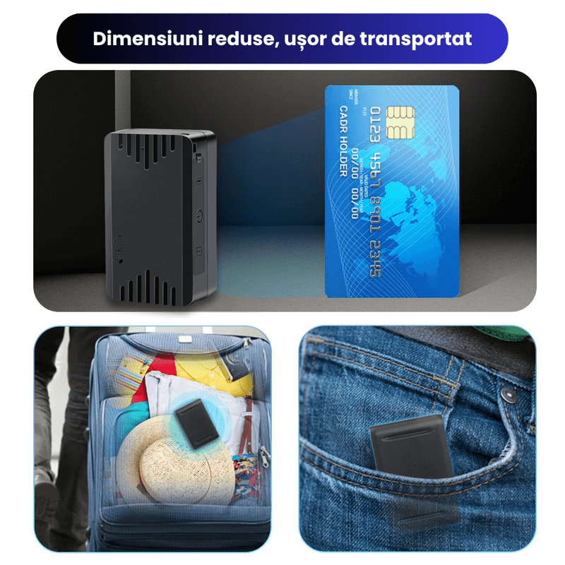 Laptop, Telefoane si Tablete - Wearables si gadgeturi - Gadgeturi - Dispozitive anti-pierdere - Mini GPS Tracker ML100G Discret, Localizare in Timp Real, Microfon Ascuns, Autonomie Ridicata – ZeroSecrets - Infinity.ro