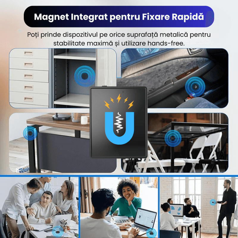 TV, Audio-Video si Foto - Portabile audio - Reportofoane - Mini Reportofon Z26 16GB Negru, Inregistrare pana la 192h, Activare Vocala, Magnet Dublu – ZeroSecrets - Infinity.ro