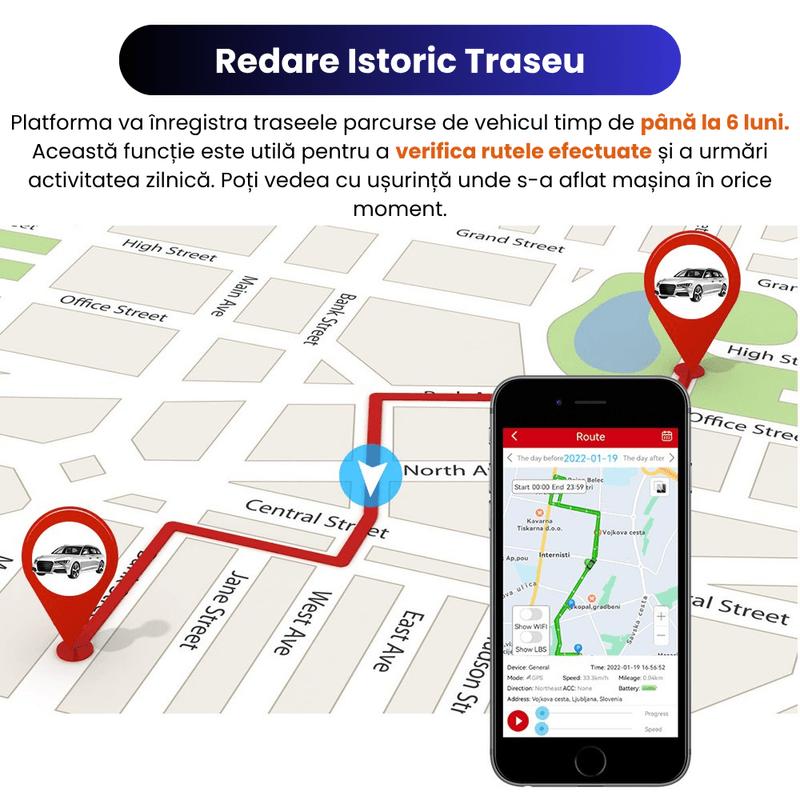 Laptop, Telefoane si Tablete - Wearables si gadgeturi - Gadgeturi - Dispozitive anti-pierdere - GPS Tracker Auto Q9 4G LTE, Localizare in Timp Real, Magnet Puternic, Alerte Multiple direct in Aplicatie - Infinity.ro