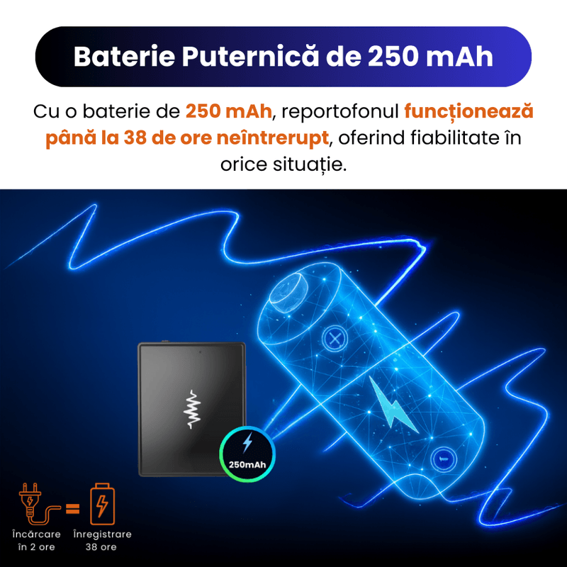 TV, Audio-Video si Foto - Portabile audio - Reportofoane - Mini Reportofon Z26 32GB Negru, Inregistrare pana la 384h, Activare Vocala, Magnet Dublu – ZeroSecrets - Infinity.ro