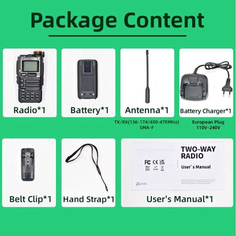 Auto si Moto - Electronice auto - Statii radio si detectoare radar - Statie radio Quansheng K6/UV-K5(8) Profesionala, Verde, Hands Free model THK® - Infinity.ro