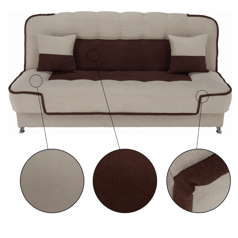 Casa si Gradina - Mobilier - Canapele si coltare - Canapele - Canapea extensibila, bej/maro, PERSI - Infinity.ro