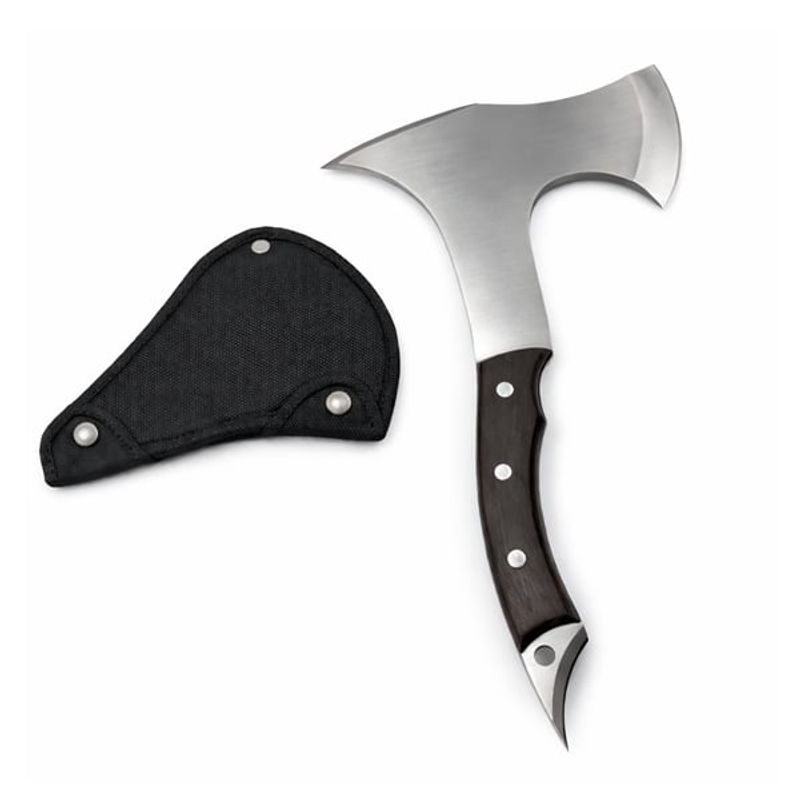 Casa si Gradina - Gradinarit si plante - Unelte gradinarit - Topoare - Topor multifunctional din otel cu maner ergonomic si spargator geam, 31 cm, maro - Infinity.ro