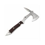 Casa si Gradina - Gradinarit si plante - Unelte gradinarit - Topoare - Set doua topoare multifunctionale din otel cu maner ergonomic si spargator geam, 53 cm, maro - Infinity.ro