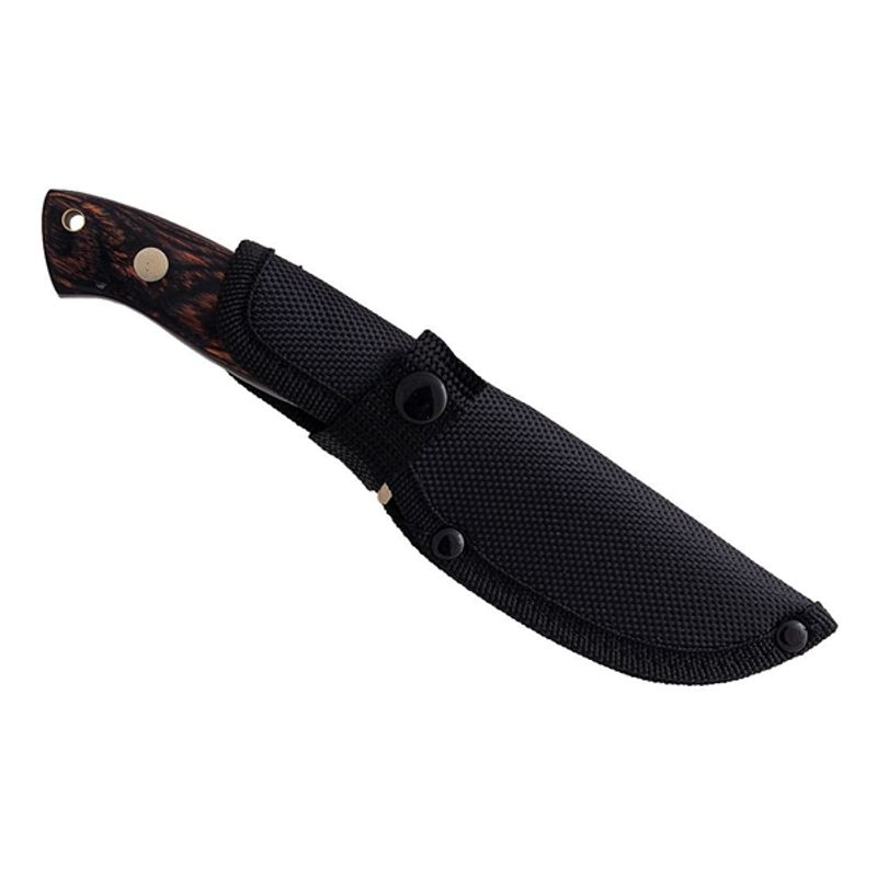 Sport si Outdoor - Camping - Cutite, bricege si accesorii - Cutite si bricege - Cutit de vanatoare, otel inoxidabil 420, maner din lemn, husa cordura, 20 cm - Infinity.ro