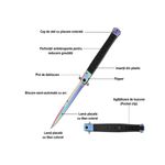 Sport si Outdoor - Camping - Cutite, bricege si accesorii - Cutite si bricege - Set 2 Bricege tip Stiletto, multicolor/auriu, deschidere manuala, lungime 33 cm, lama metalica - Infinity.ro