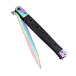 Sport si Outdoor - Camping - Cutite, bricege si accesorii - Cutite si bricege - Set 2 Bricege tip Stiletto, multicolor/auriu, deschidere manuala, lungime 33 cm, lama metalica - Infinity.ro