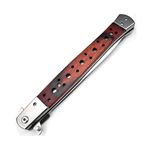 Sport si Outdoor - Camping - Cutite, bricege si accesorii - Cutite si bricege - Set 3 Bricege tip Stiletto, deschidere manuala, lungime 33 cm, lama metalica, maro, lemn - Infinity.ro