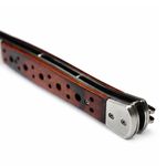 Sport si Outdoor - Camping - Cutite, bricege si accesorii - Cutite si bricege - Set 2 Bricege tip Stiletto, deschidere manuala, lungime 33 cm, lama metalica, maro/auriu - Infinity.ro