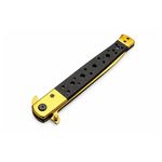 Sport si Outdoor - Camping - Cutite, bricege si accesorii - Cutite si bricege - Briceag tip Stiletto, deschidere manuala, lungime 33 cm, lama metalica, auriu - Infinity.ro