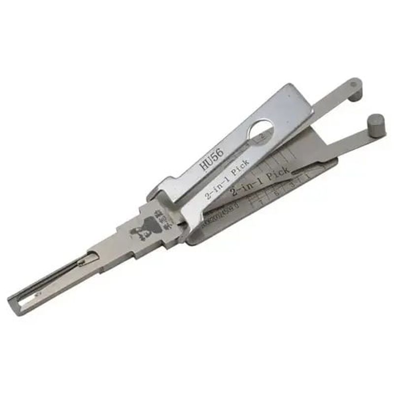 Auto si Moto - Reparatii si depanare - Scule auto - Scule si truse auto - Decodor unealta auto Lishi Originala HU56 Pick, pentru deblocare usi portbagaj, compatibila Volvo S40, V40 Mitsubishi - Infinity.ro