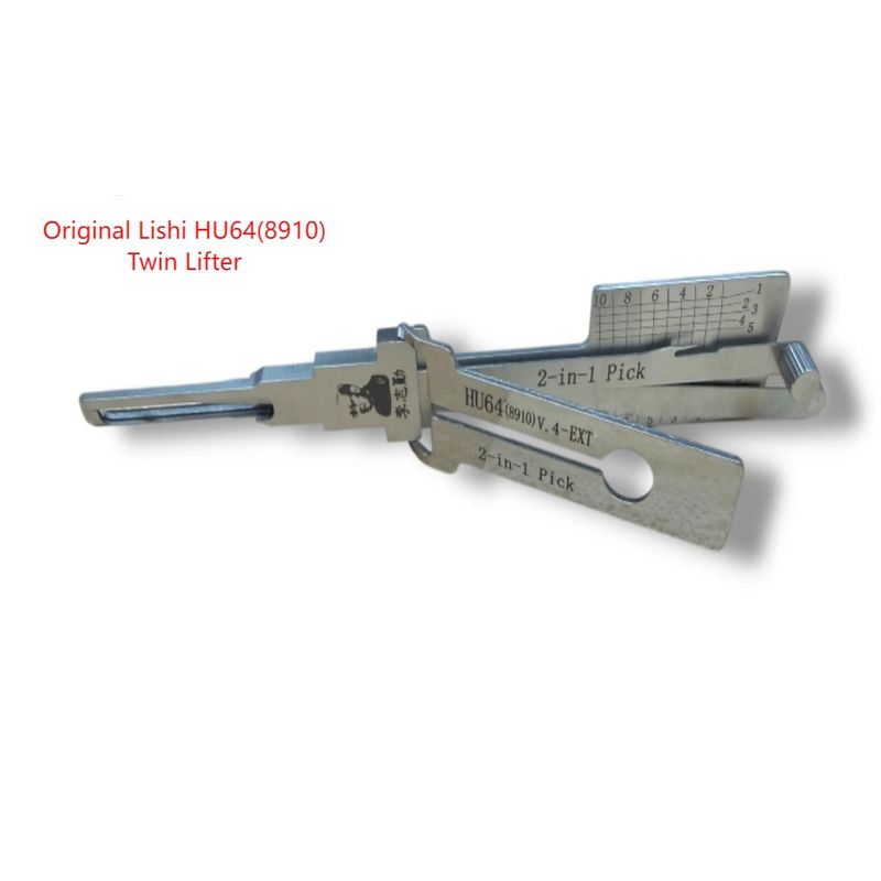 Auto si Moto - Reparatii si depanare - Scule auto - Scule si truse auto - Decodor auto Lishi Original HU64(8910) 2 in 1 Decoder Pick Mercedes-Benz HU64, deblocare contact, usa, portbagaj - Infinity.ro