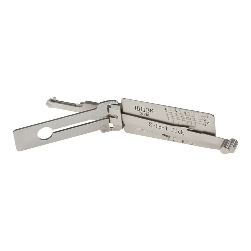 Auto si Moto - Reparatii si depanare - Scule auto - Scule si truse auto - Decodor unealta auto Lishi Original HU136 – 2-in-1 Pick Decoder compatibila Renault/Dacia, HU136 Usi si Portbagaj - Infinity.ro