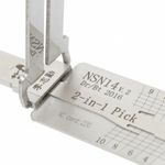 Auto si Moto - Reparatii si depanare - Scule auto - Scule si truse auto - Decodor auto Lishi NSN14 2 in 1 pick pentru chei Nissan Infiniti Subaru, usa si portbagaj NSN14 DR/BT - Infinity.ro