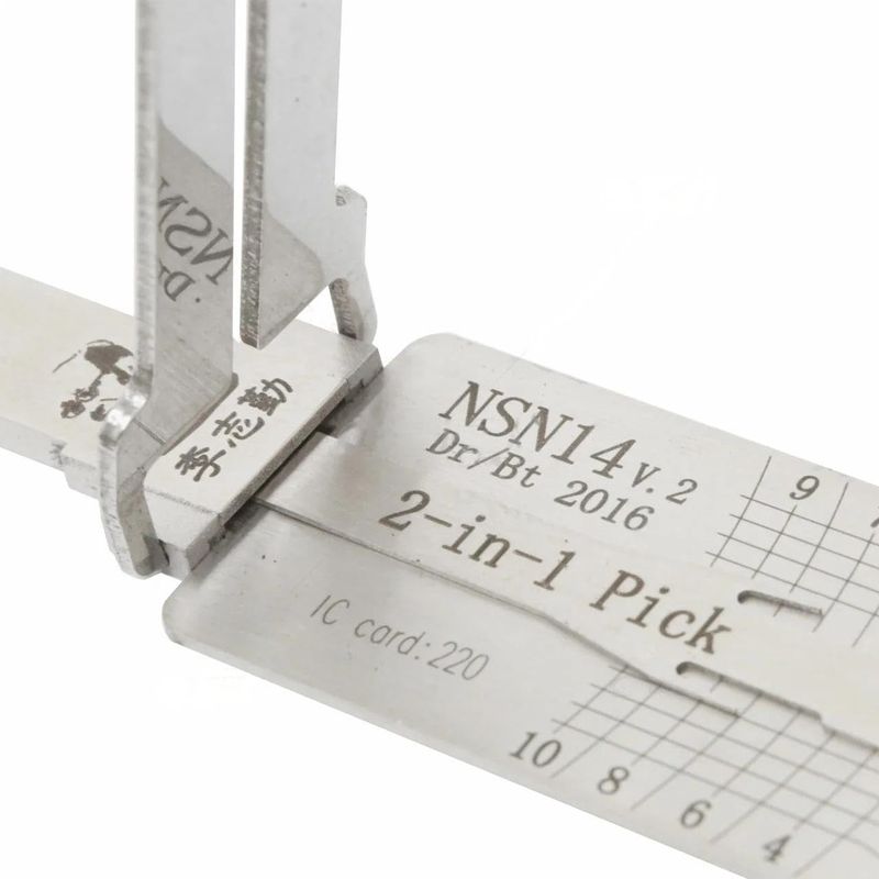 Auto si Moto - Reparatii si depanare - Scule auto - Scule si truse auto - Decodor auto Lishi NSN14 2 in 1 pick pentru chei Nissan Infiniti Subaru, usa si portbagaj NSN14 DR/BT - Infinity.ro