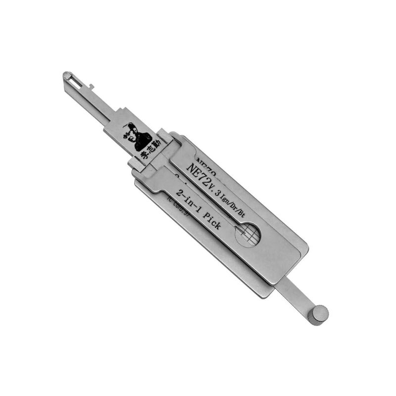 Auto si Moto - Reparatii si depanare - Scule auto - Scule si truse auto - Decodor auto Lishi NE72 2 in 1 pick pentru chei Citroen Peugeot Renault 206 207, lama NE72 - Infinity.ro