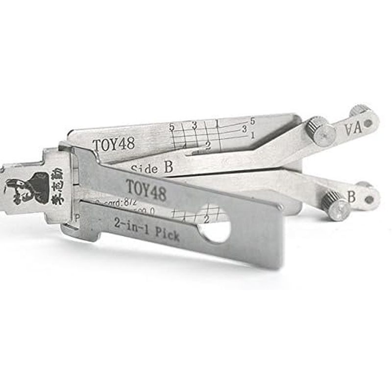 Auto si Moto - Reparatii si depanare - Scule auto - Scule si truse auto - Decodor auto Lishi Original TOY48 v3 – 2-in-1 Pick pentru deblocare, compatibil Toyota, Lexus, Subaru - Infinity.ro