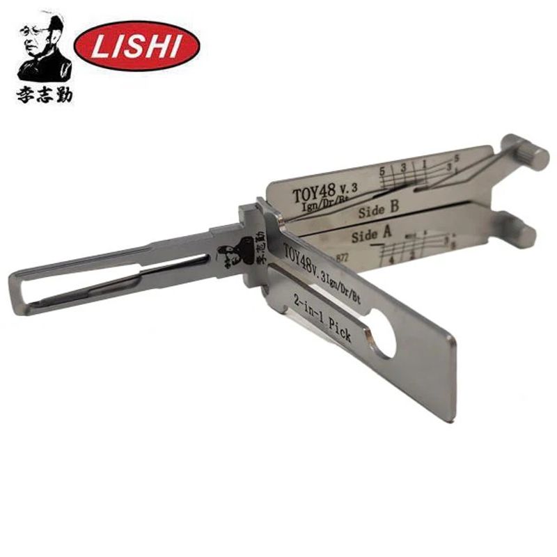 Auto si Moto - Reparatii si depanare - Scule auto - Scule si truse auto - Decodor auto Lishi Original TOY48 v3 – 2-in-1 Pick pentru deblocare, compatibil Toyota, Lexus, Subaru - Infinity.ro