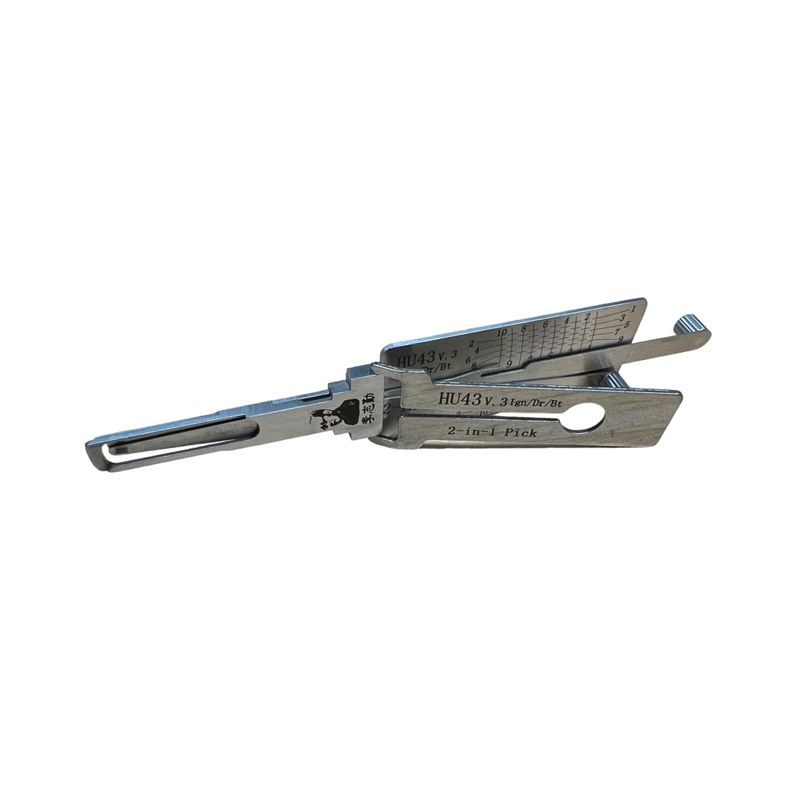 Auto si Moto - Reparatii si depanare - Scule auto - Scule si truse auto - Decodor auto Lishi Original HU43 v3 – 2-in-1 Pick pentru deblocare contact, usi si portbagaj, compatibil Opel, Daewoo - Infinity.ro