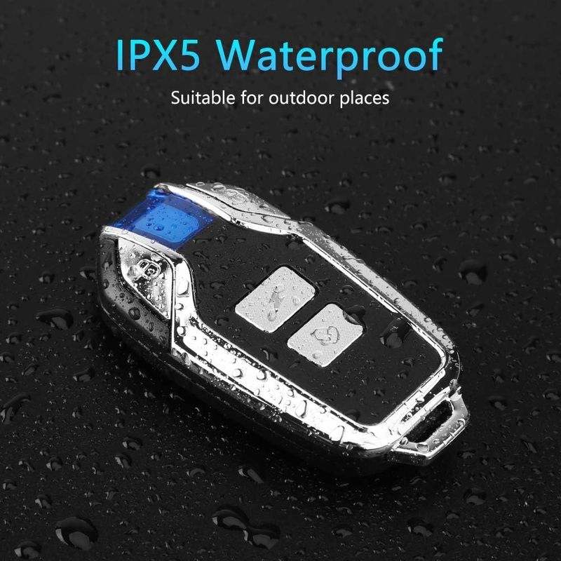 Sport si Outdoor - Ciclism - Accesorii pentru biciclete - Antifurt biciclete - Alarma Antifurt Motocicleta Bicicleta 12V Techstar, Sirena 120-125dB, Waterproof IP55, Reincarcabila USB-C 700mAh - Infinity.ro