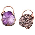 Fashion, accesorii si bijuterii - Femei - Bijuterii femei - Pandantive femei - 2026 | Pandantiv UNICAT din cristal natural de Ametist, piatra anului 2026 + metal antichizat cu cupru electrolitic, 99,99% pur - Infinity.ro