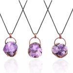 Fashion, accesorii si bijuterii - Femei - Bijuterii femei - Pandantive femei - 2026 | Pandantiv UNICAT din cristal natural de Ametist, piatra anului 2026 + metal antichizat cu cupru electrolitic, 99,99% pur - Infinity.ro